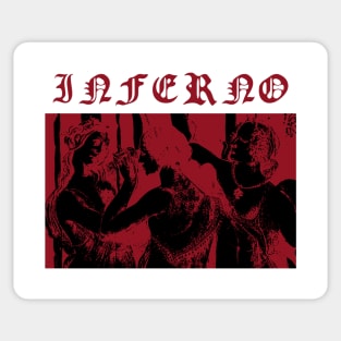 Inferno - Classic painting Sticker